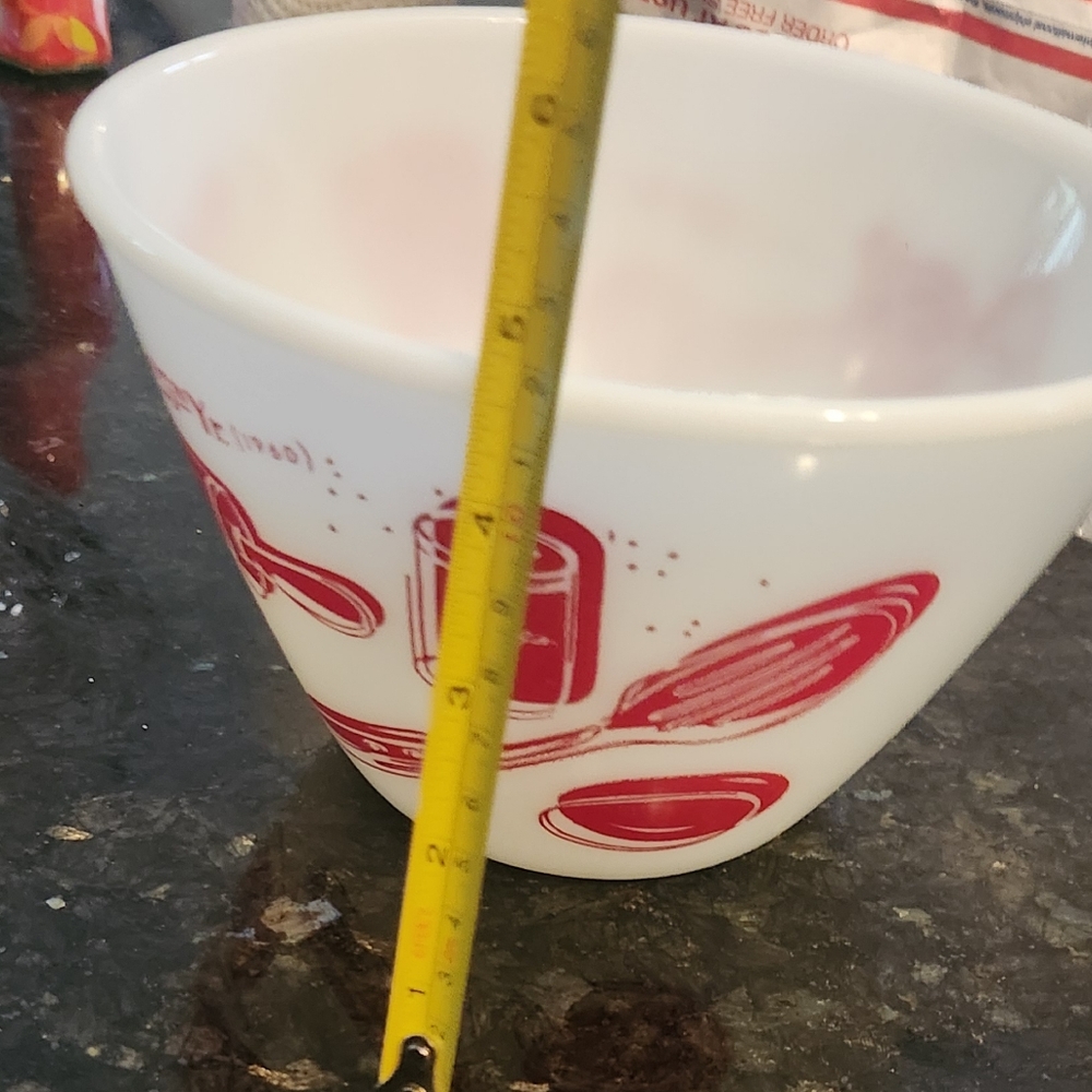 VINTAGE Fire King Celebrating Sprag's 25th Anniversary Mixing Bowl Very … - Picture 10 of 10